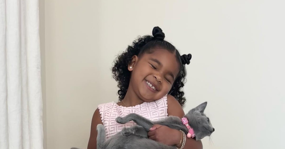 Khloe Kardashian’s Photos of True Thompson and Her Cat Are Purrfect